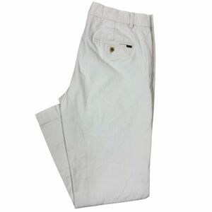 Polo Ralph Lauren Chino Pants Slim Fit Flat Front White Cotton Men's 32x27